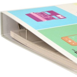 Álbuns de fotos modernos com 4 anéis