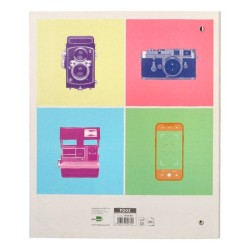 Álbuns de fotos modernos com 4 anéis