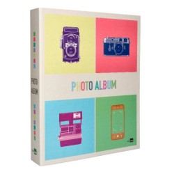 Álbuns de fotos modernos com 4 anéis