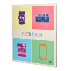 Álbuns de fotos modernos com 4 anéis