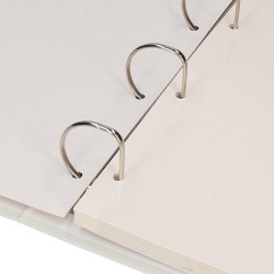 Álbuns de fotos modernos com 4 anéis