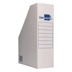 Porta Revistas Liderpapel ECOUSE Cartão Reciclado Branco