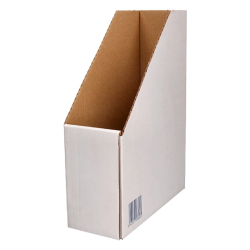 Porta Revistas Liderpapel ECOUSE Cartão Reciclado Branco