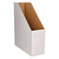 Porta Revistas Liderpapel ECOUSE Cartão Reciclado Branco