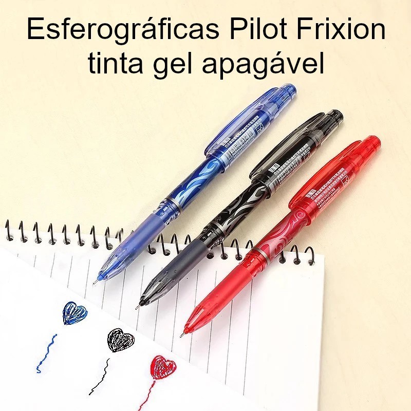 Esferográficas Pilot Frixion de tinta gel apagável