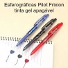Esferográficas Pilot Frixion de tinta gel apagável