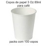 Copos para café em papel 89ml